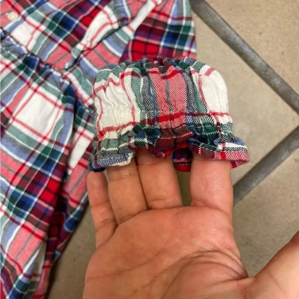 Baby Gap Holiday Plaid Dress Size 12-18 Months Classic Holiday Winter EUC Lined